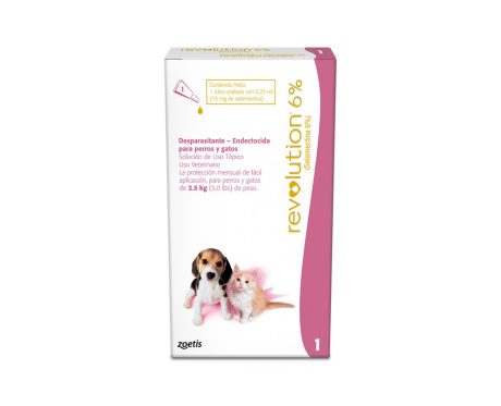 Revolution 6% 0,25ml Perros y Gatos Hasta 2.5 kg