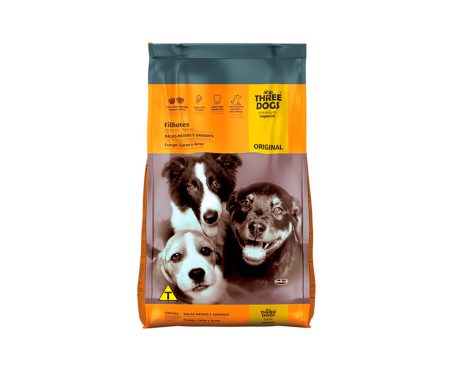 Three Dogs Original Cachorros de Razas Medianas y Grandes