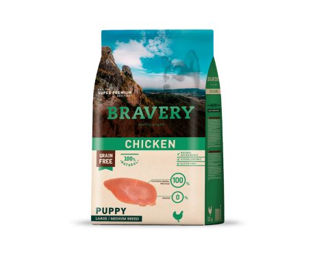 Bravery Large/Medium Breeds Puppy Chicken
