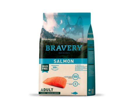 Bravery Large/Medium Breeds Adult Salmón